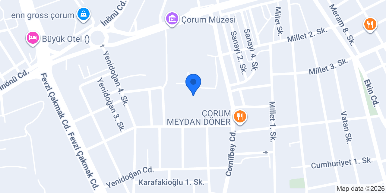 Corum Teknik ve Endustri Meslek Lisesi konumu