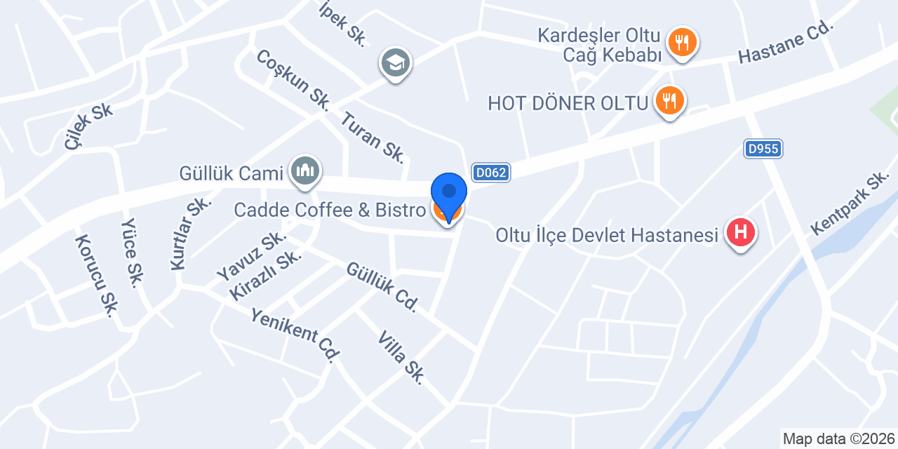 Cadde Coffee & Bistro konumu