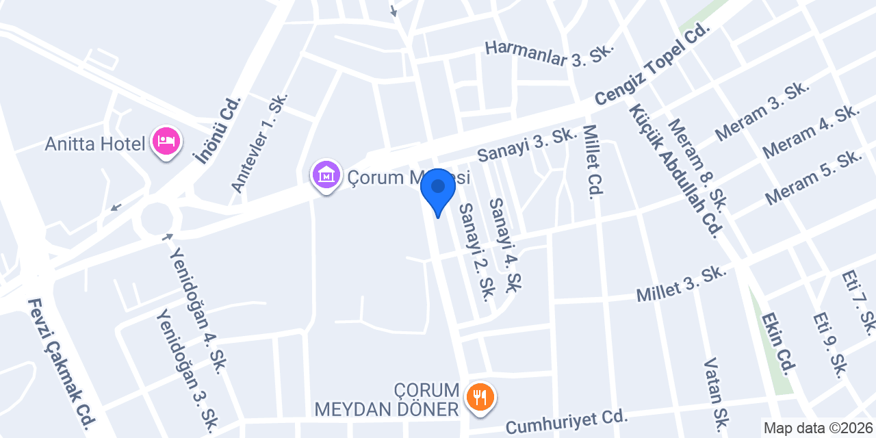 şahane dürüm konumu
