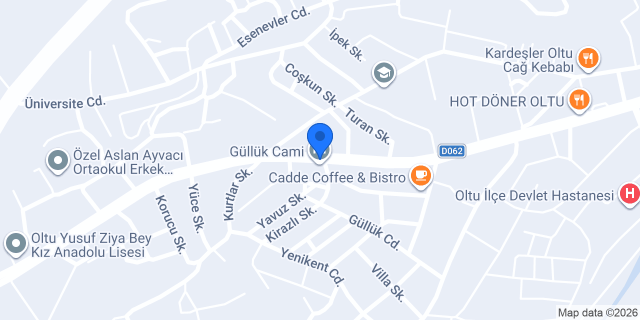 Güllük Cami konumu