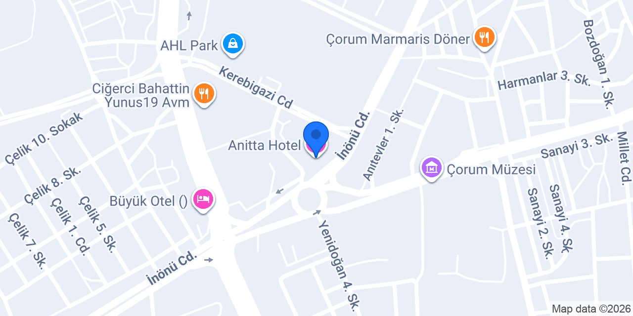 Anitta Hotel konumu