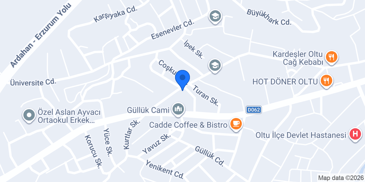 Oses Çiğ Köfte konumu