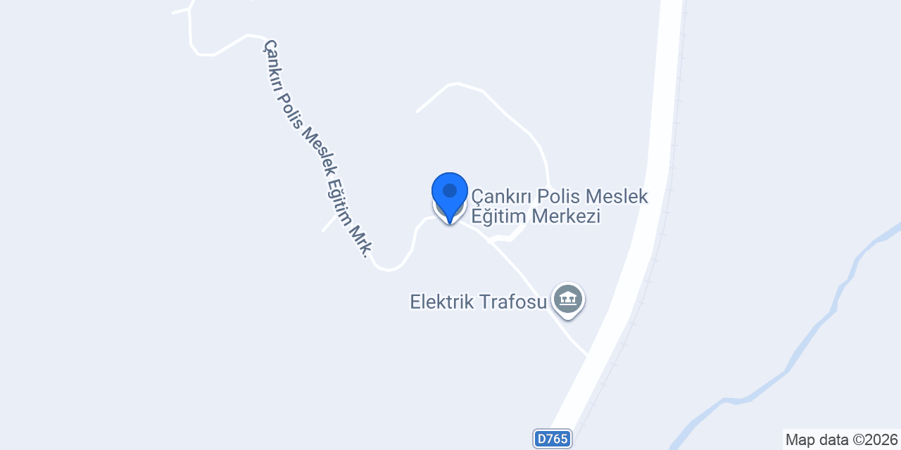 Çankırı Polis Meslek Eğitim Merkezi konumu