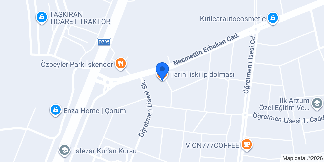 Tarihi iskilip dolması konumu