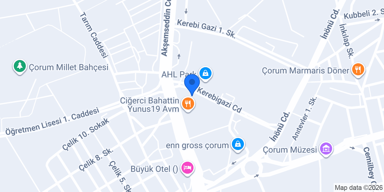 Mert Optik konumu