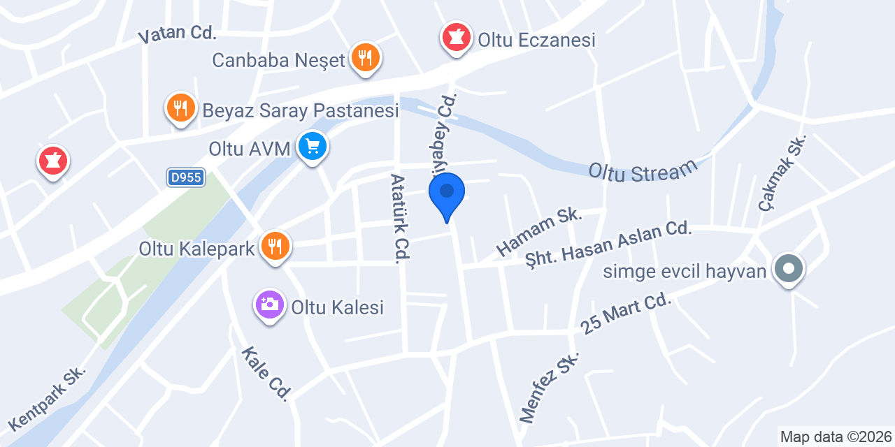 Halkbank Oltu Şubesi konumu