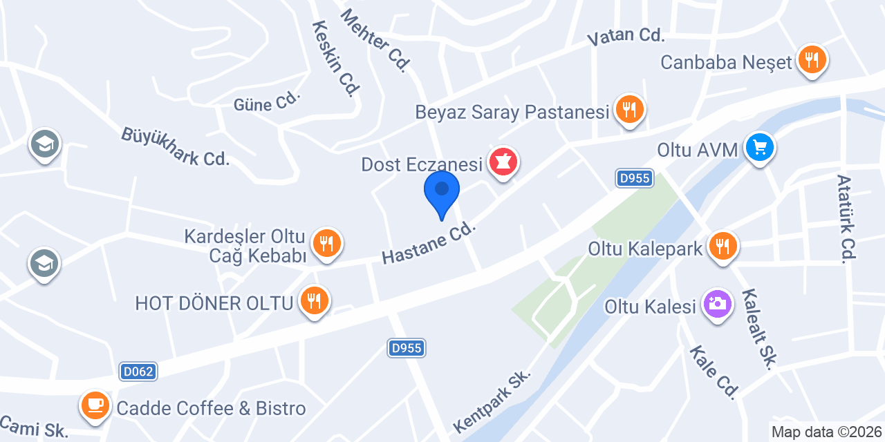 Oltu Aile Sağlığı Merkezi konumu