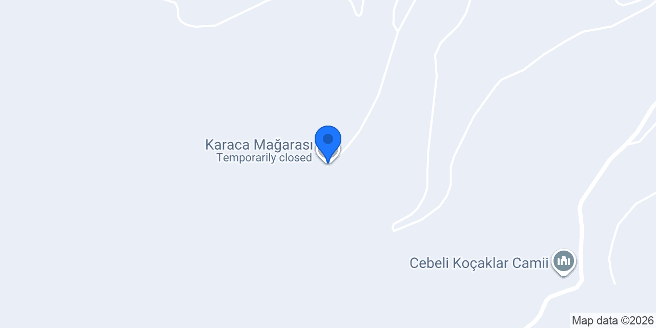 Karaca Mağarası konumu