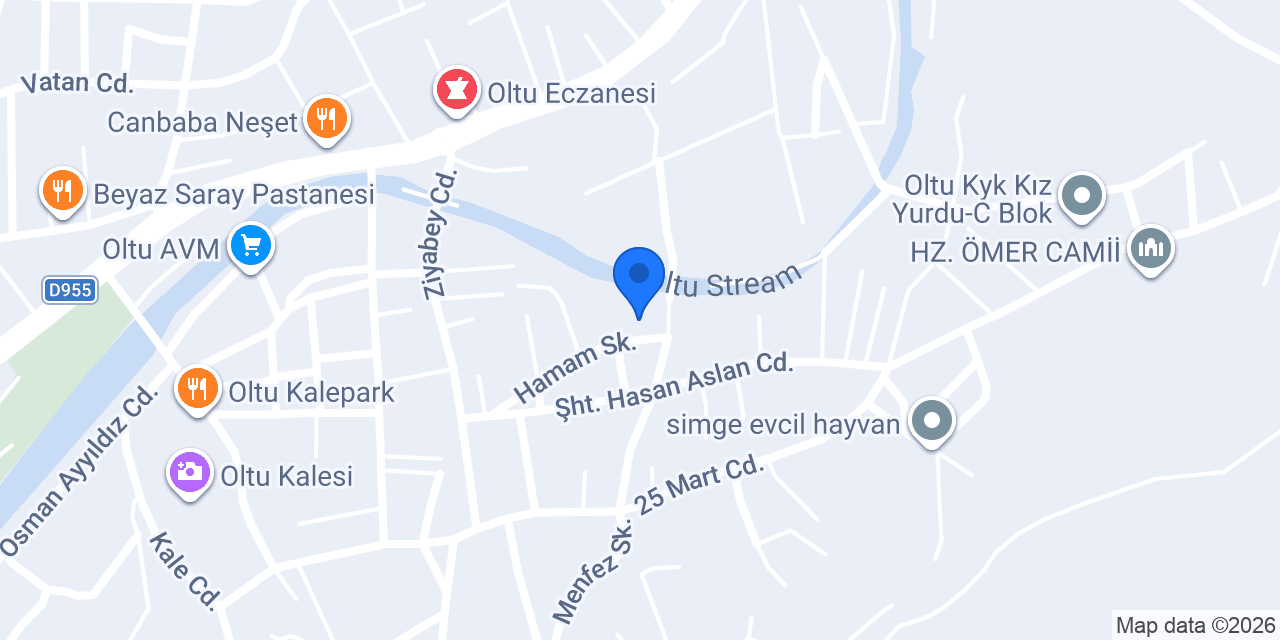 Oltu Birlik Yurt Apart konumu