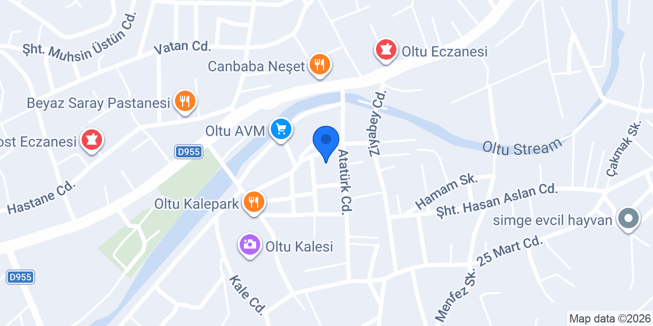 Tesbihcim Oltu Taşı konumu