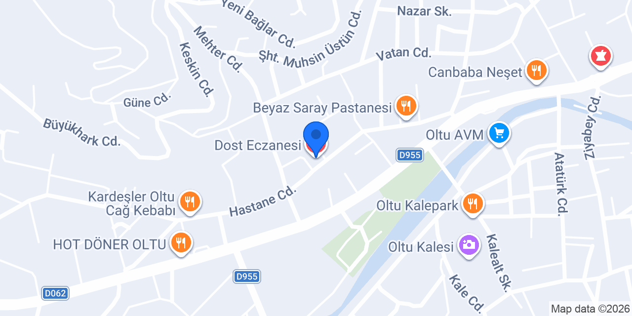 Dost Eczanesi konumu