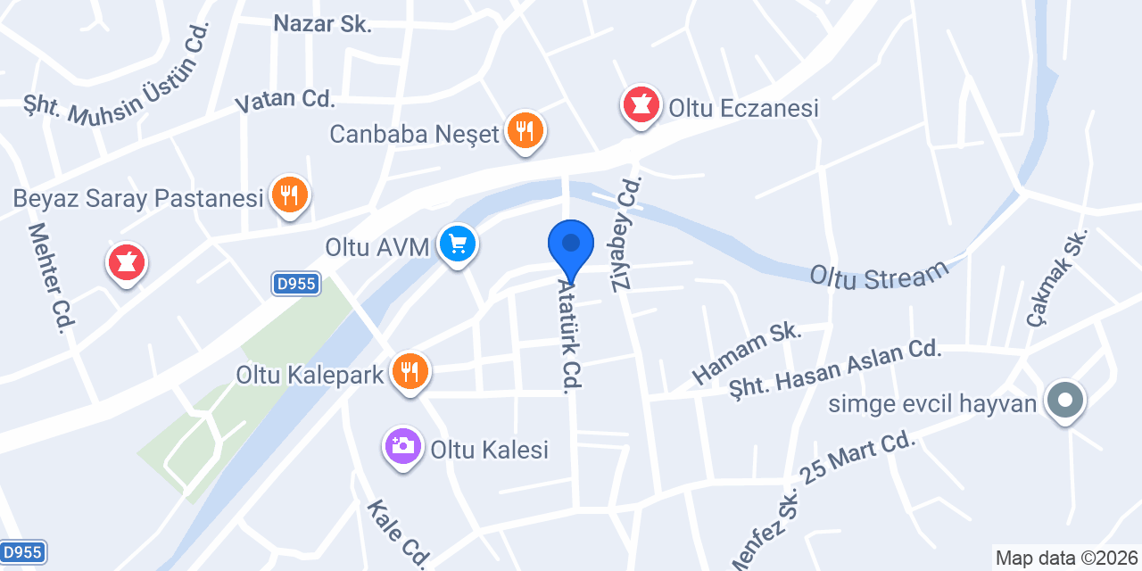 Oltu Su Arıtma konumu