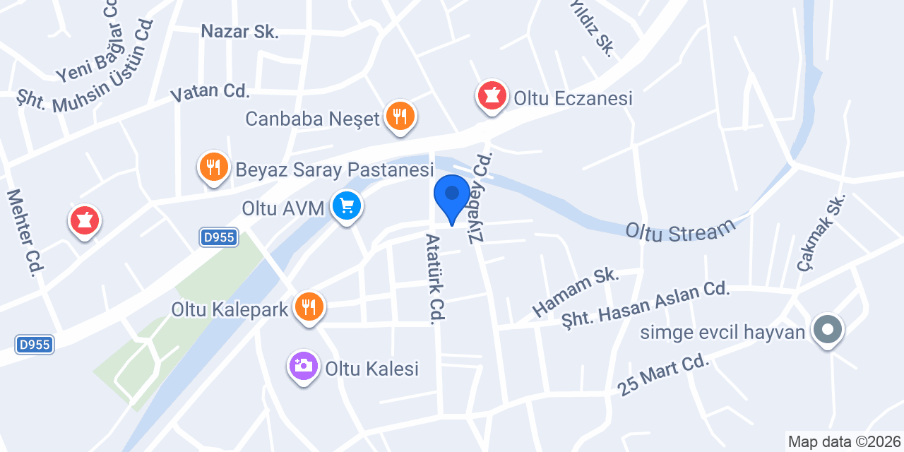 Doğu Anadolu Kuyumcusu konumu