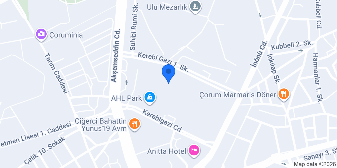 Pizza Wings Çorum konumu