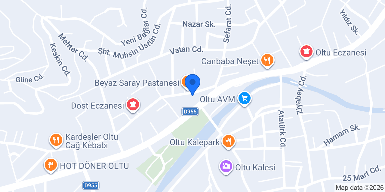 Vadi çayevi konumu