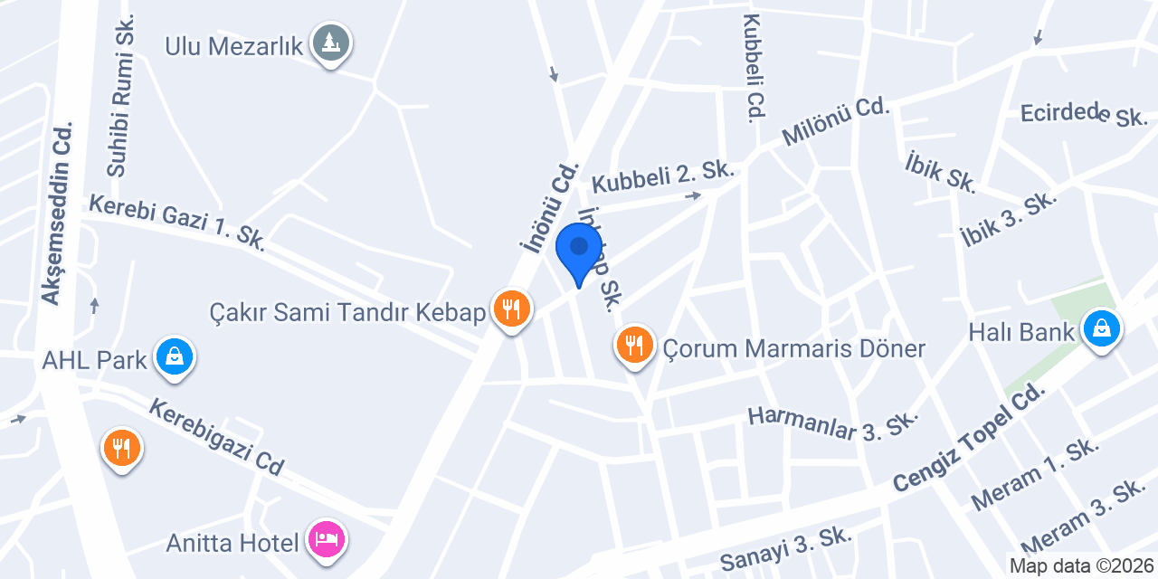 Gelişim Veteriner Kliniği konumu