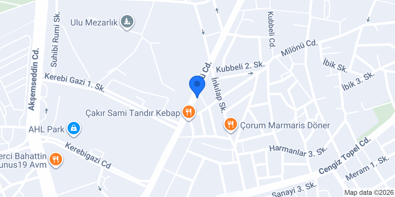 Hitit Oto Kiralama konumu