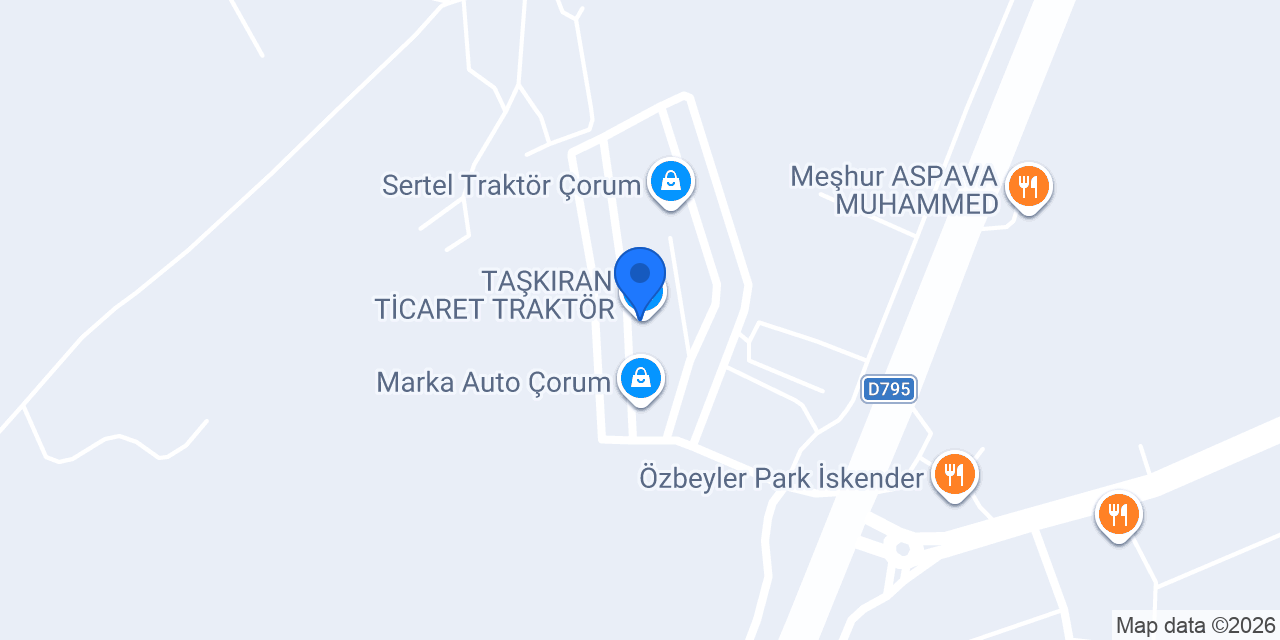 TAŞKIRAN TİCARET TRAKTÖR konumu