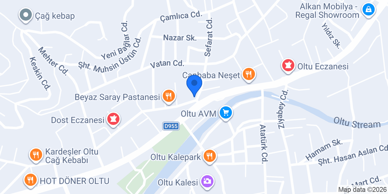 Öztaş Mobilya konumu