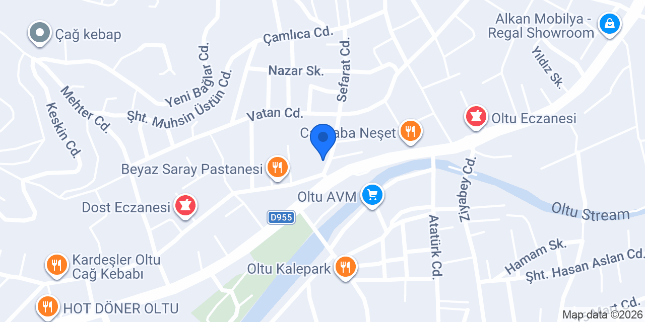 Öztaşlar Mobilya konumu
