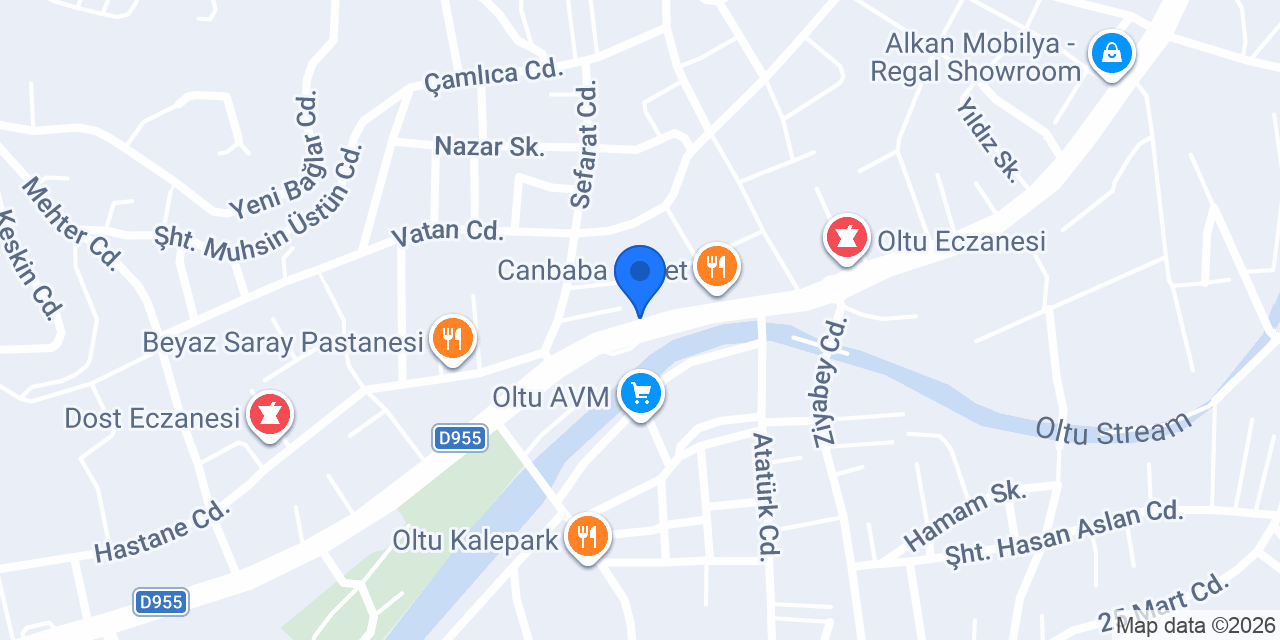 Oltu Cağ Kebap Apo Usta konumu