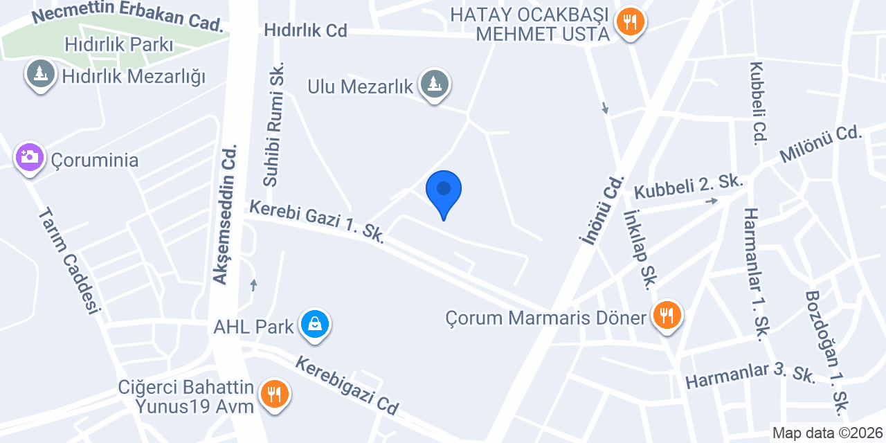 Sürat Kargo Leblebiciler Şube konumu