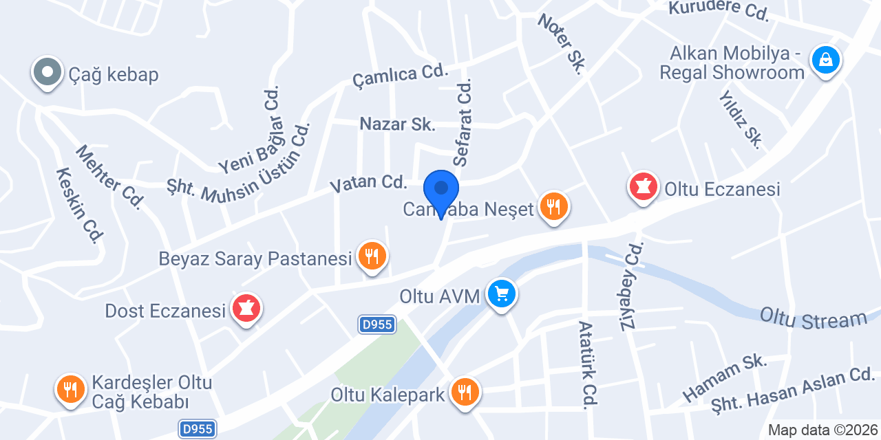 Doğu Ofset Oltu konumu