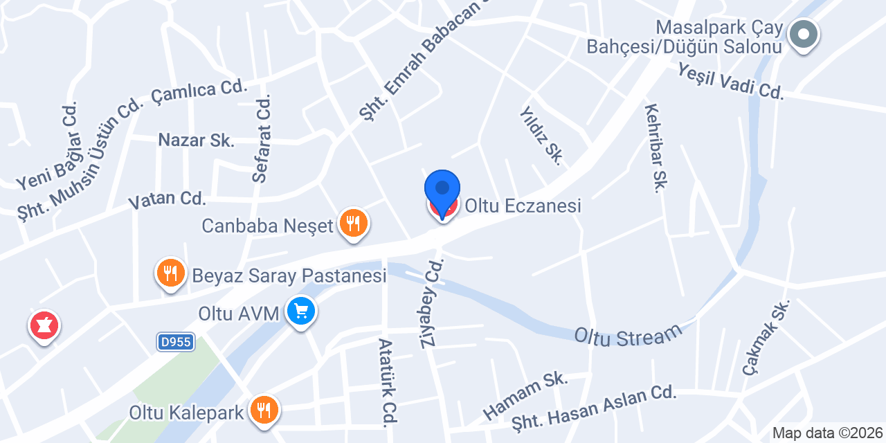 Oltu Eczanesi konumu