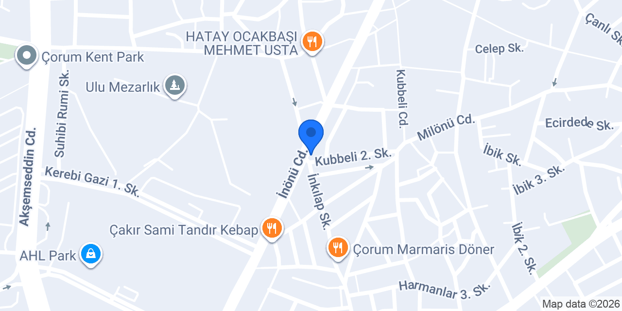 Garanti BBVA Çorum Çarşı Şubesi konumu