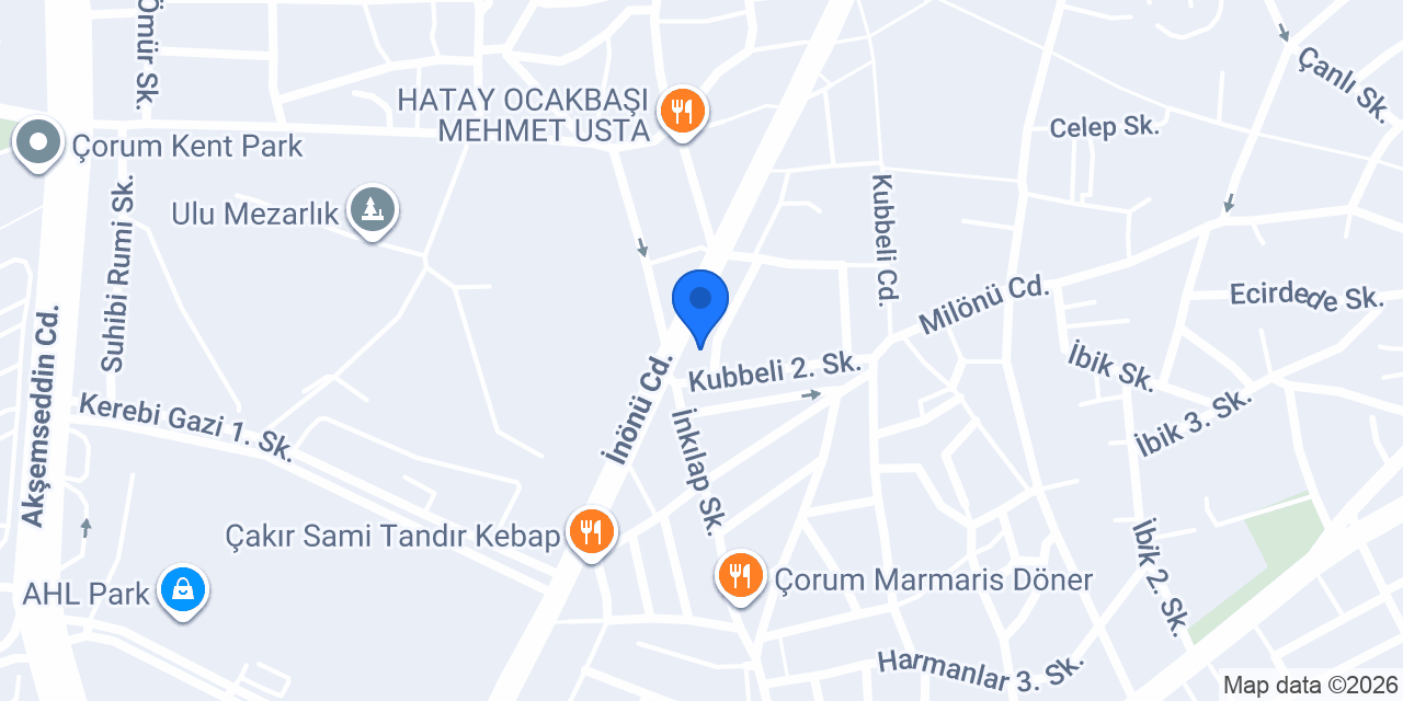 QNB Çorum Şubesi konumu