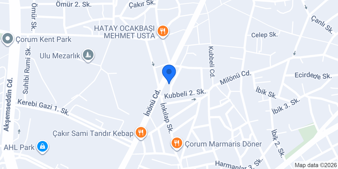 Ziraat Katılım Çorum Şubesi konumu