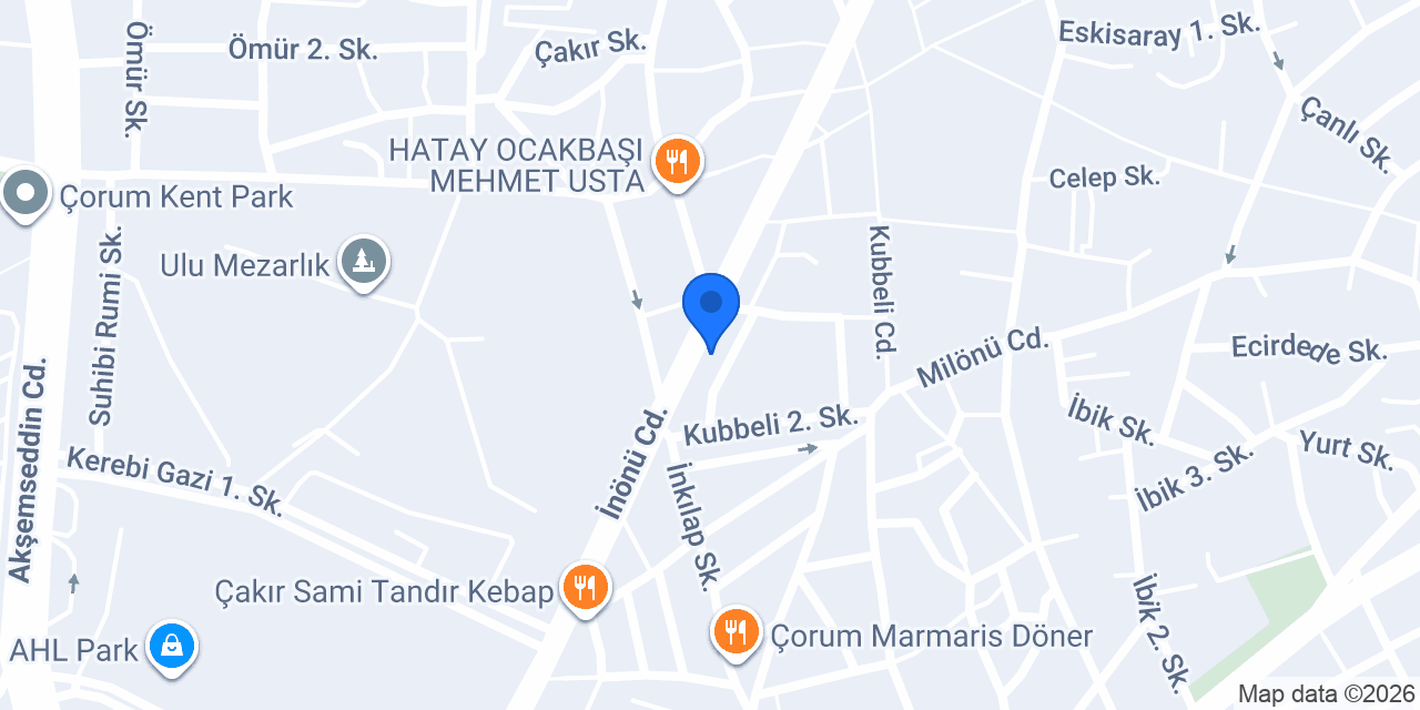 Kuveyt Türk Çorum Şubesi konumu