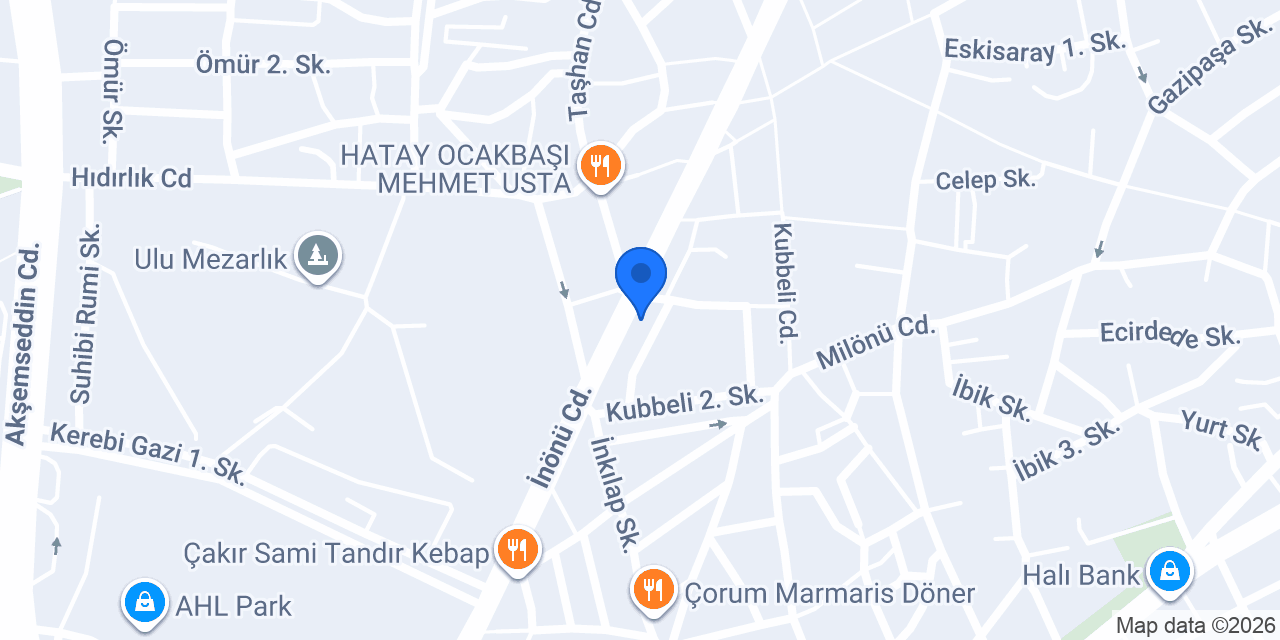FuzulEv Çorum Şube konumu