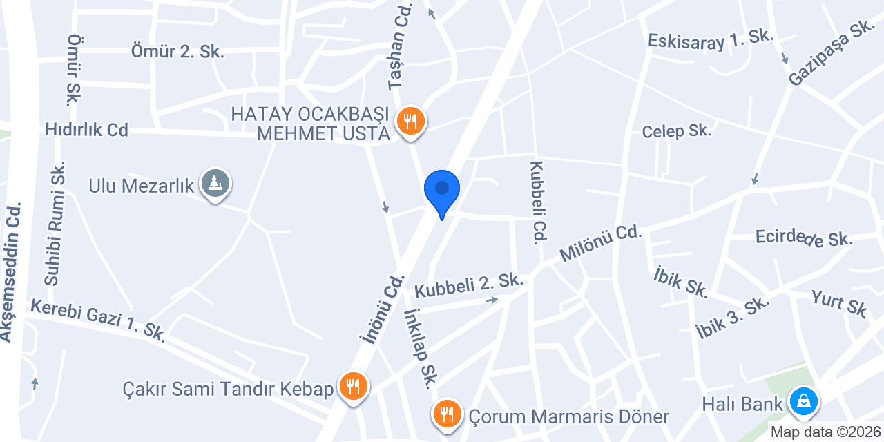 Katılımevim Çorum Şube konumu