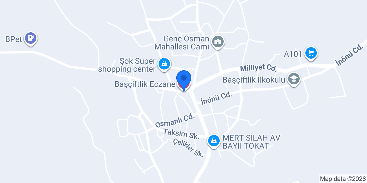 Başçiftlik Eczane konumu
