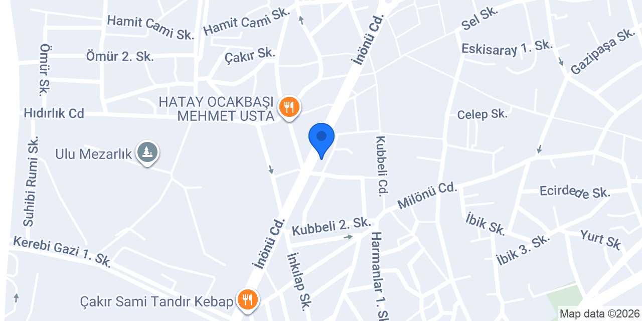 Vakıf Katılım Çorum Şubesi konumu