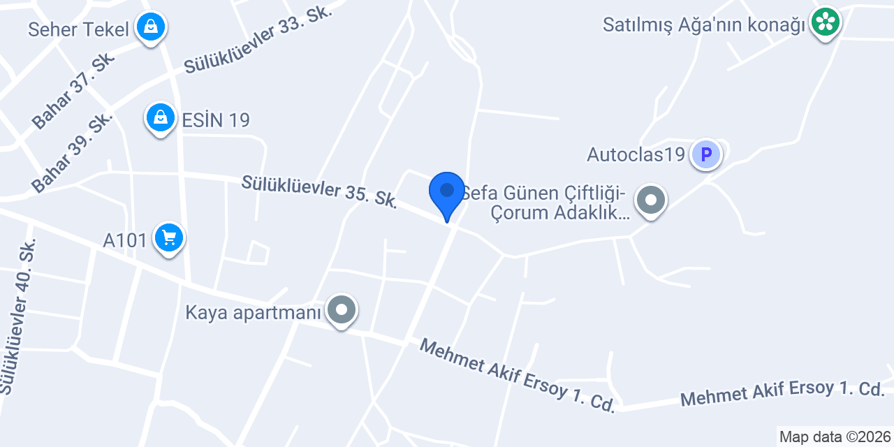 TAŞ DUVARCI corum konumu