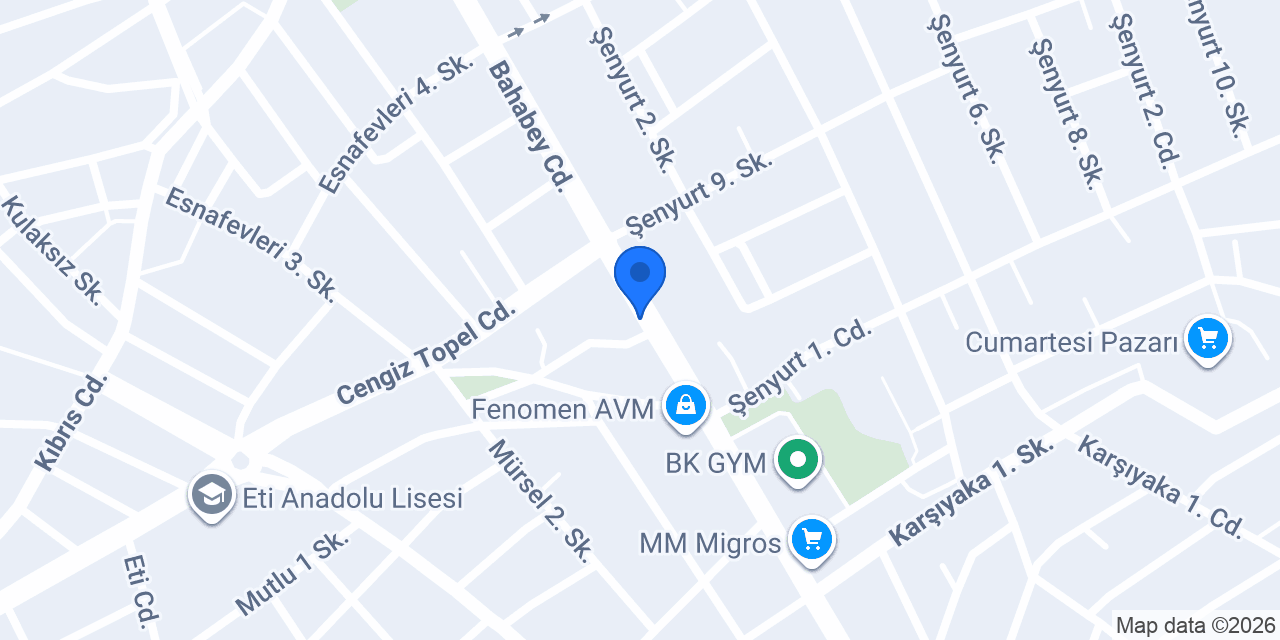 Damla Veteriner Kliniği konumu