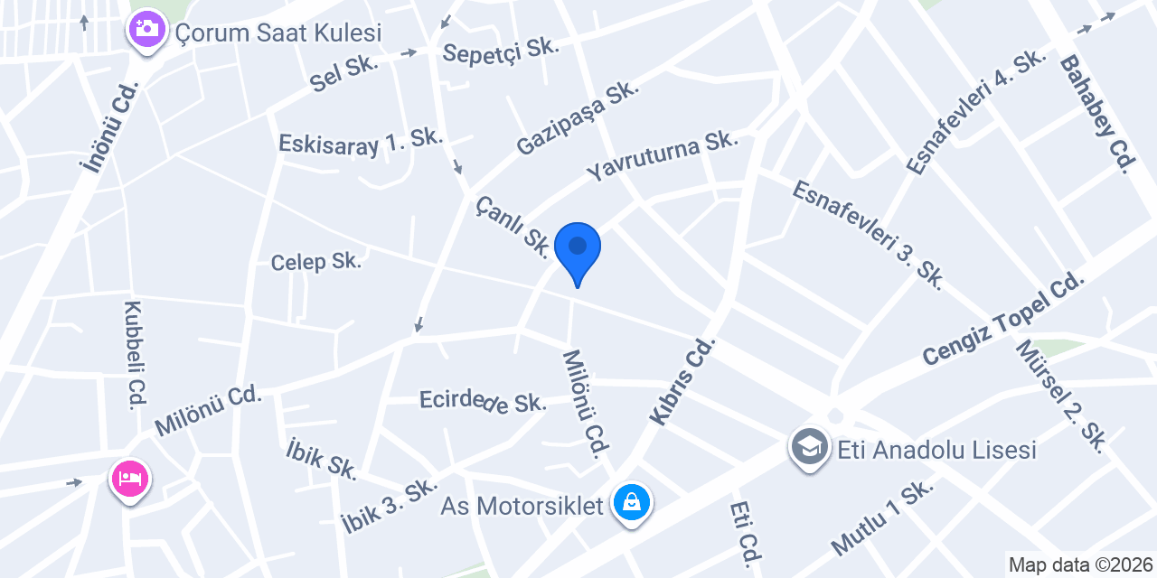 Çilek Odası | Çorum konumu