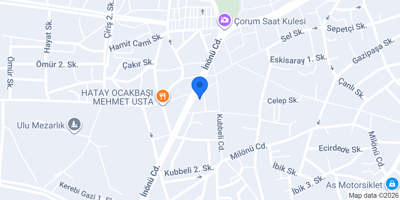 DenizBank Çorum Şubesi konumu
