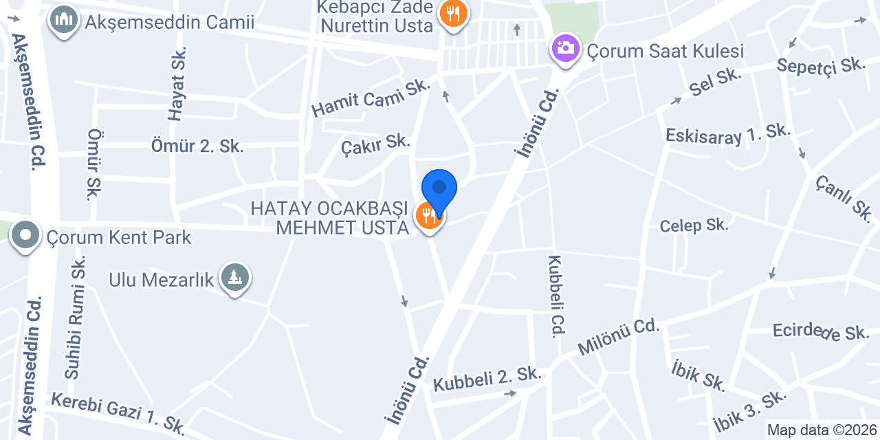 Hitit Yapı Tasarım konumu
