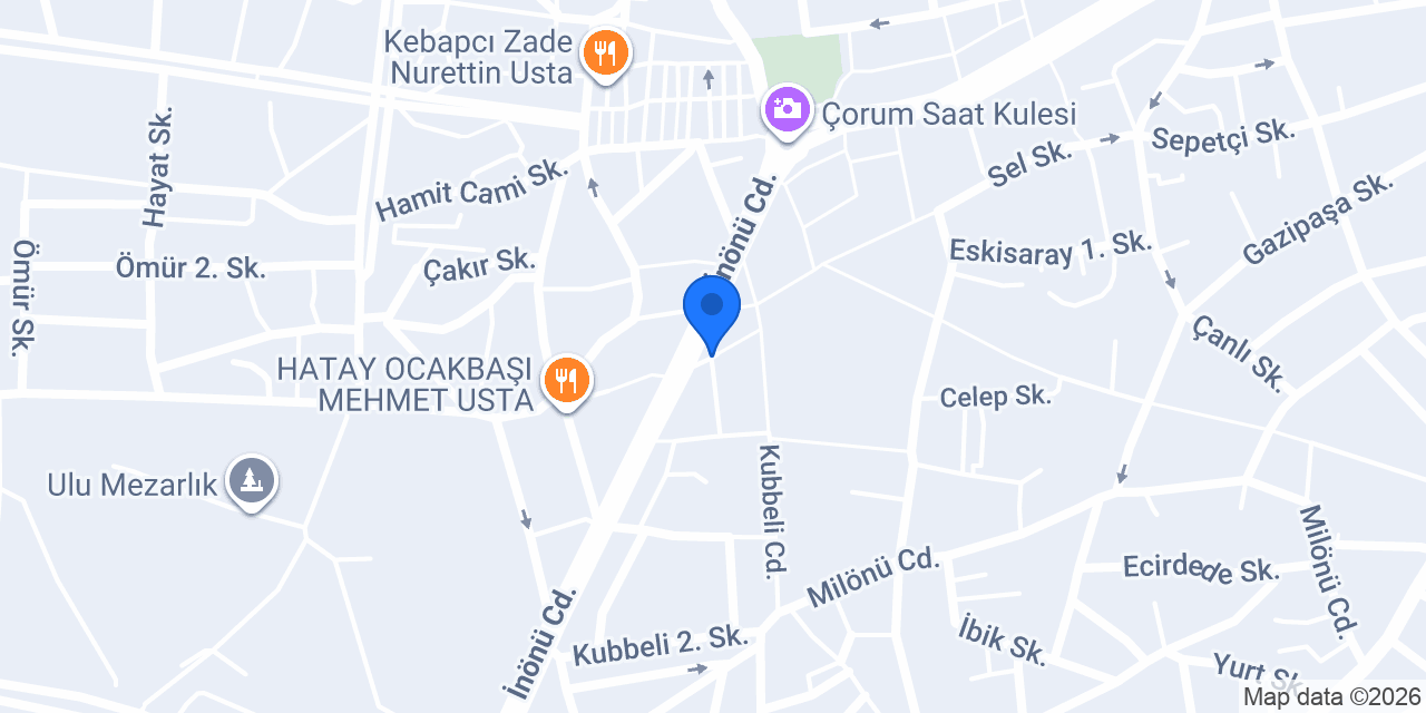 Çiçek Taksi konumu