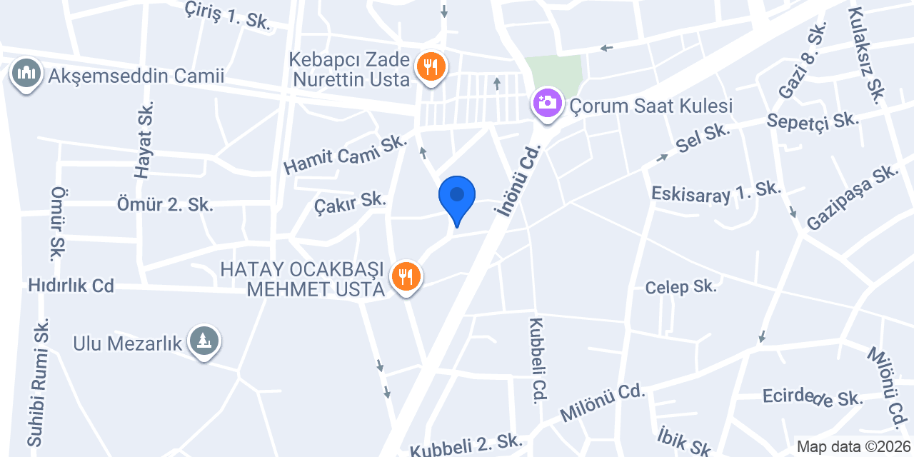 ÇERİKCİ İÇ MİMARLIK konumu