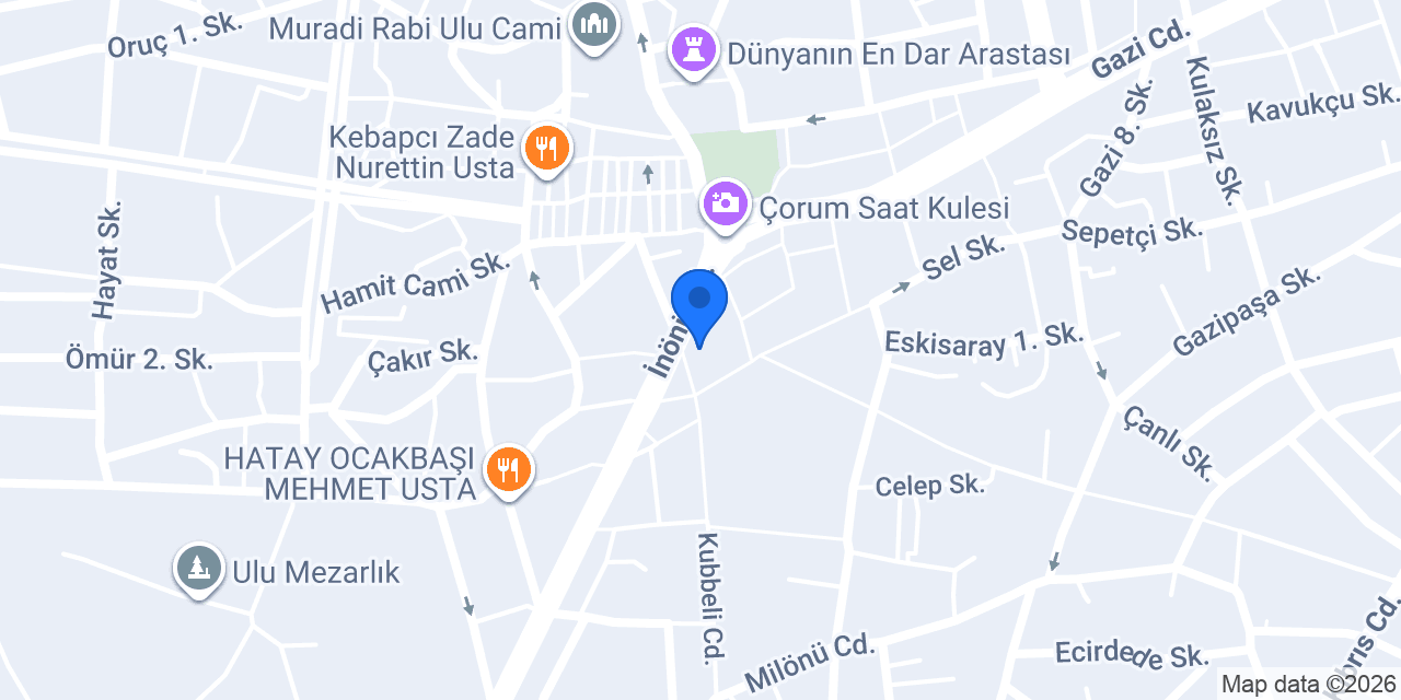ÇORUM MANİTOU KİRALAMA konumu
