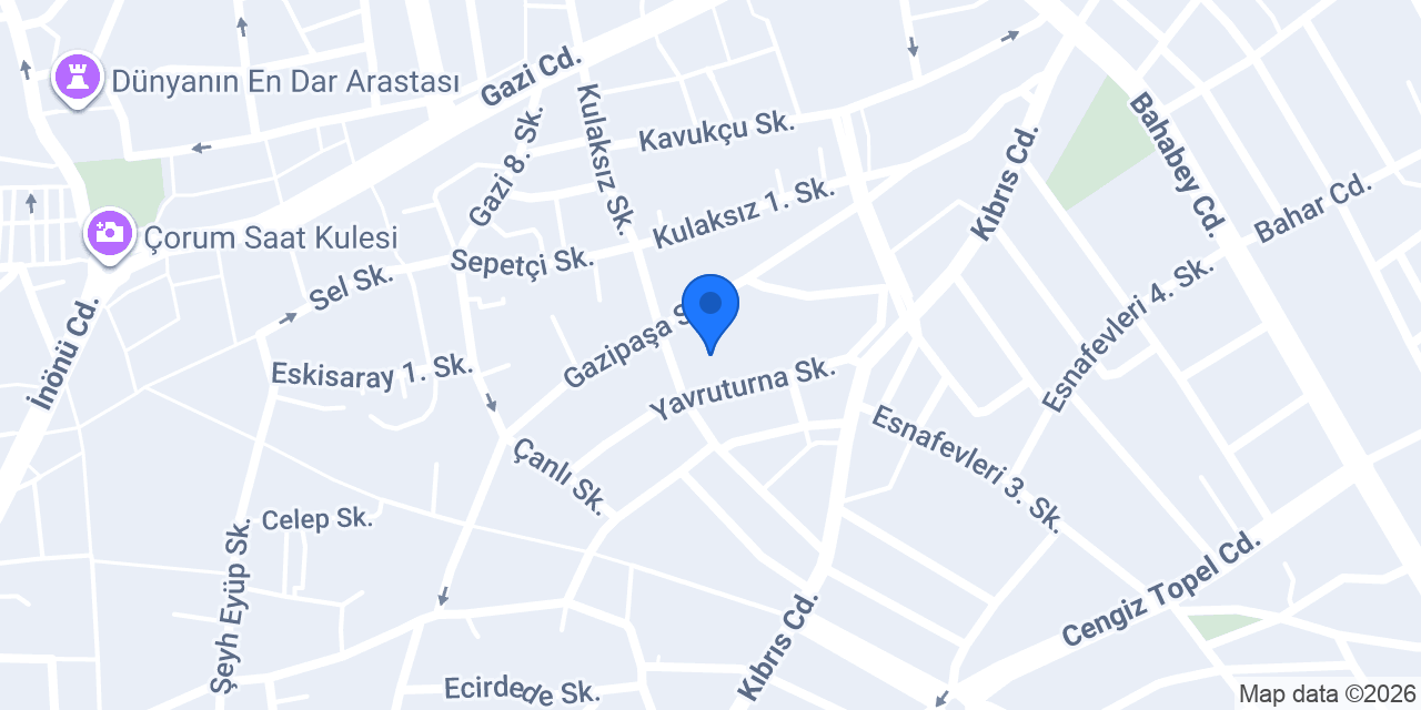 Thera-Plan Psikoloji Merkezi konumu