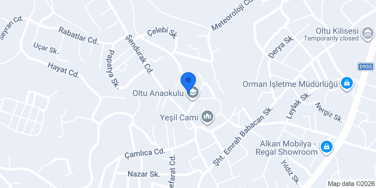 Oltu Anaokulu konumu