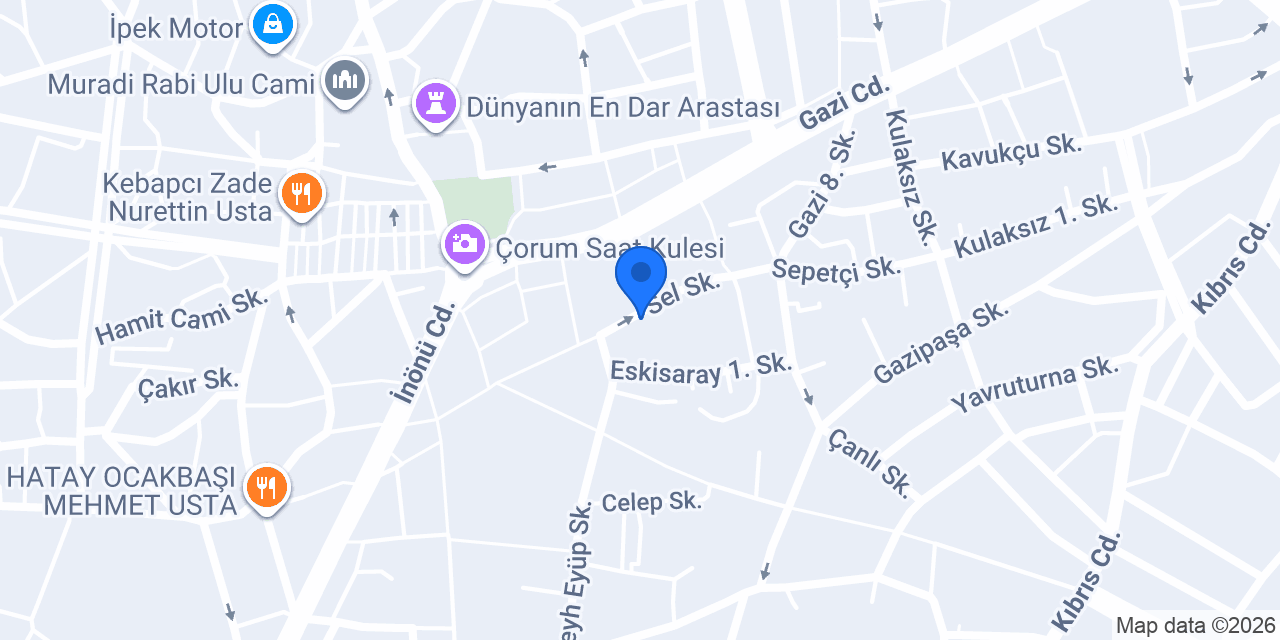 Ergün Şanlı Sigorta Ekspertiz konumu