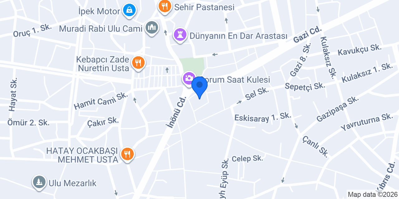 ACİL TAKSİ ÇORUM konumu