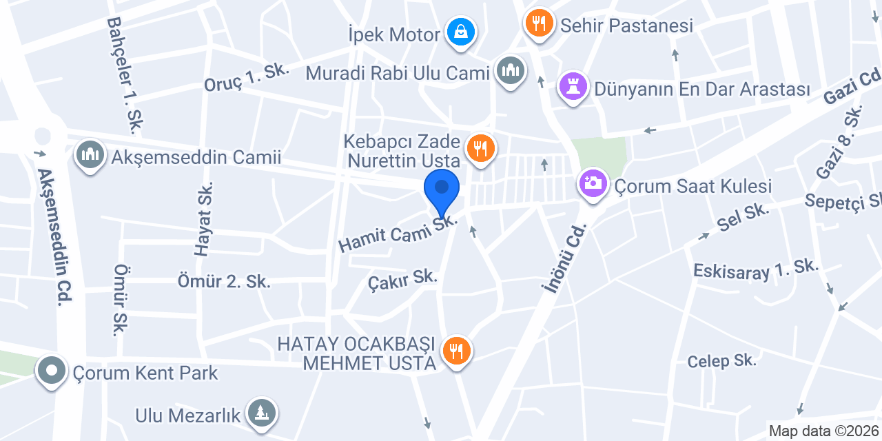 Onur Veteriner Kliniği konumu