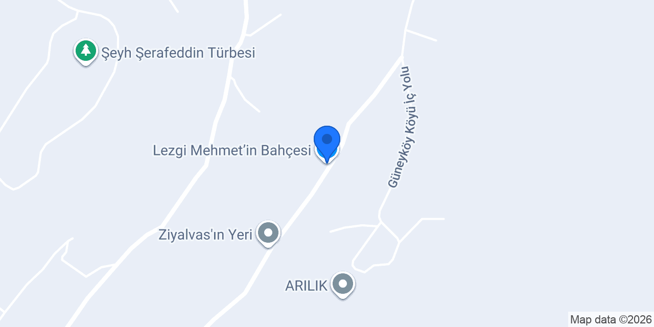 Lezgi Mehmet’in Bahçesi konumu